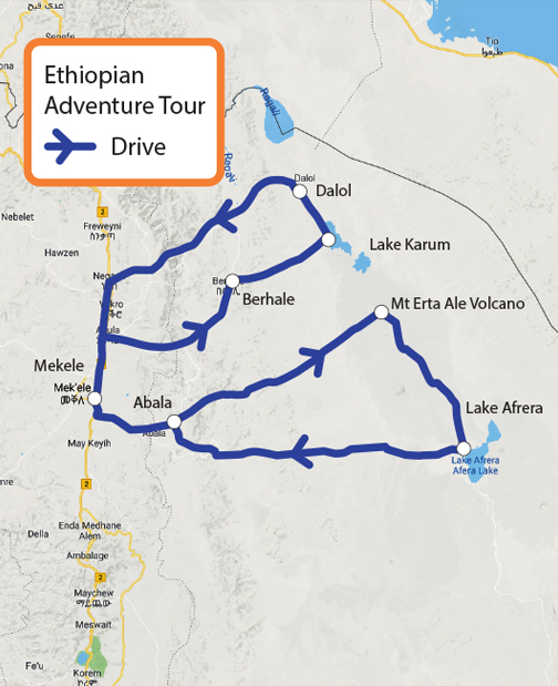 Afar Desert Travel tour of Ethiopia
